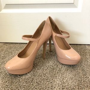 Nude Heels with Strap